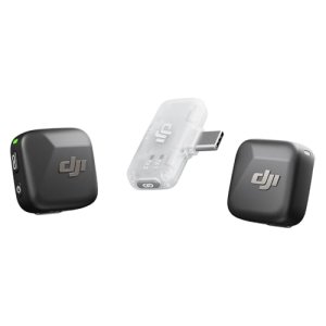 dji Mic Mini (2 TX + 1 RX móvil), micrófono lavalier inalámbrico para iPhone 17/16/15 y Android/PC/tabletas, conectar y Listo, transmisión de 300 m, cancelación Activa de Ruido, Vlogs