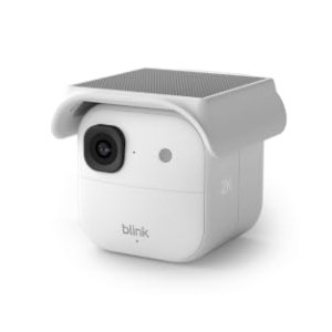 Blink Solaris 2K+ (últ. gen.), Cámara de seguridad inteligente inalámbrica, Alimentación por energía solar, Vídeo 2K, Módulo de sincronización, 1 Cámara (Blanco)