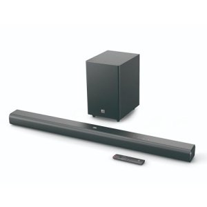 JBL Cinema SB 550 Barra de Sonido de 3.1 canales con subwoofer de 130 cm incorporado para graves profundos y 250 vatios de potente Dolby Audio para una experiencia auditiva de calidad, negro