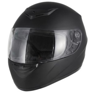 Favoto Casco Moto Integral Hombre y Mujer, Negro M (57-58cm)
