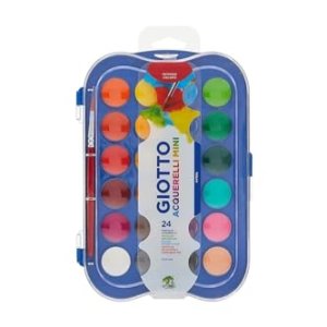 Giotto Acuarelas Mini 23 Mm, Est, 24 Uds + Pincel