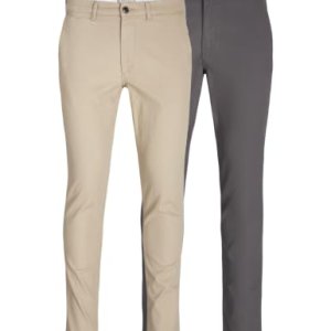 JACK & JONES Pantalones Chinos para Hombre, Vajilla, 32W / 32L