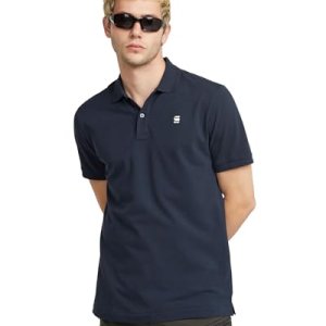 G-STAR Polo Dunda Overdyed Slim para Hombre, Azul (sartho blue D11595-5864-6067), M
