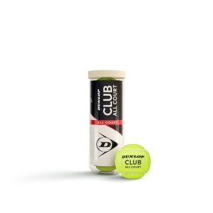 Dunlop Pelotas de Tenis Club All Court, 3 Pelotas