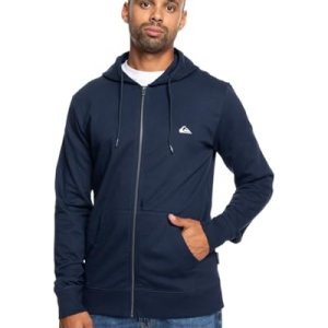 Quiksilver Basic Zip – Sudadera con Capucha y Cremallera – Hombre – Azul.