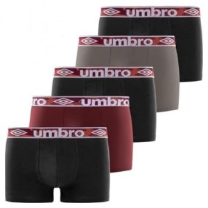 Umbro Calzoncillos Hombre Boxer 100% Algodón, Pack de 5, Negro CLA4 (2XL)