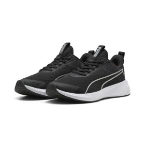 Puma Flyer Lite 4 – Tenis Unisex para Correr de Carretera, Color Negro y Plateado, Talla 8 de Reino Unido