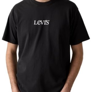 Levi’S Camiseta Vintage Fit Graphic tee para Hombre (1 Unidad), Ssnl Logo 7 Jet Black, XXL