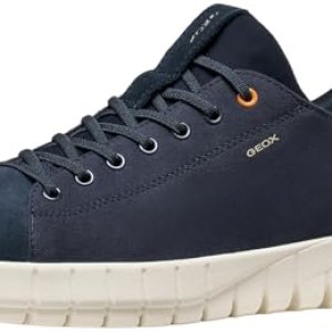 Geox U FLEXTRIDE Plus C Zapatillas para Hombre, Color Azul Marino, Talla 43 EU