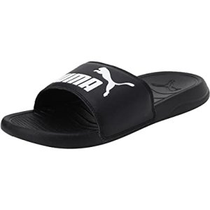 PUMA Popcat 20, Chanclas Unisex adulto, Puma Black-Puma Black-Puma White, 42 EU