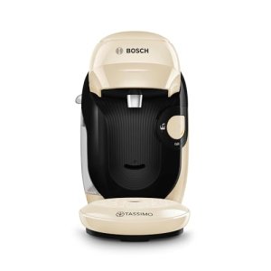 Bosch – Cafetera multibebida Tassimo Happy Friendly, Hasta 70 bebidas, OneTouch, Preparación individual, Diseño compacto, Intellibrew, Crema, TAS117E