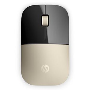 HP Z3700 – Ratón inalámbrico (1200 PPP, 2 Botones y Rueda Desplazable, Batería 16 Meses de Duración, Tecnología LED Azul, Windows), Color Dorado