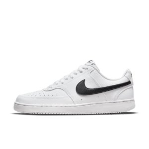 NIKE Women’s Court Vision Low Better Basketball Shoe, Bianco Nero, 5 UK