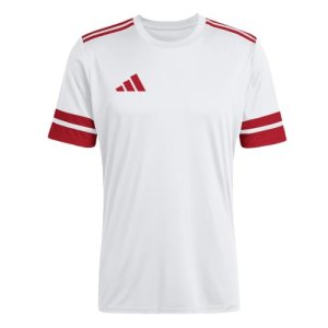 adidas Hombre Squadra25 Jersey Short Sleeve Shirt, White/Team Power Red 2, M