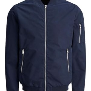 JACK & JONES Bomber Jacket Bomber Jacket Navy Blazer l Navy Blazer L