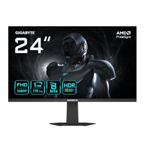 GIGABYTE GS24F14A Monitor Gaming 24” FHD – 1920 x 1080, 175Hz, 1ms, 400 CD/m², FreeSync, HDR Ready, HDMI 2.0, DisplayPort 1.4