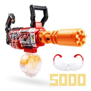 XSHOT Hyper Gel Motorized Gatling Blaster con 5.000 Bolitas de Gel de ZURU