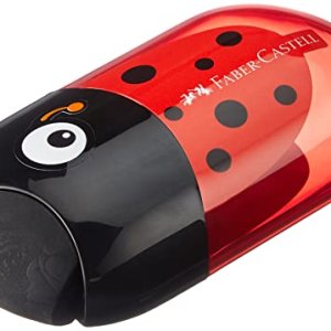 FABER-CASTELL – Estuche doble para lápices Escarabajo, incl. Goma