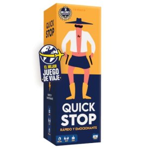 QuickStop – Juegos de Mesa para Familia y Amigos – Dinámico y Divertido – De 2 a 7 Jugadores – Gran Premio del Juguete 2024 – Regalo Original | Juego de Viaje