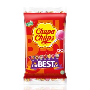 CHUPA CHUPS Caramelo con Palo, Sabores Variados, Pack Ahorro 120 Piruletas