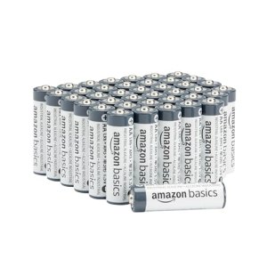 Amazon Basics – Paquete de 40 pilas industriales alcalinas AA, 1,5 voltios, vida útil de 5 años