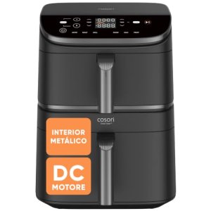 Cosori Freidora de Aire 10,8 L Turbo Tower, Doble Cesta Vertical