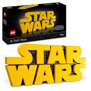 LEGO Star Wars 75407 Logotipo de Star Wars para Construir – Maqueta 3D de Colección para Adultos – Decoración para Hogar y Oficina – Regalo para Hombres, Mujeres, Adolescentes y Fans