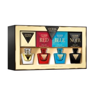 GUESS Set Mujer, 4 Mini EDT Seductive, Red, Blue, Noir, 7.5 ml