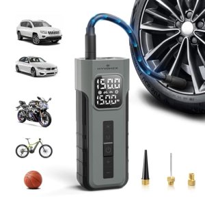 HYVOHEX 4000mAh Compresor Aire Portatil – 10,34Bar Inflador Ruedas Coche