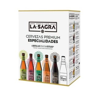 La Sagra – Pack Degustación 6 Estilos, Caja de 6 botellas de 330 ml – Total: 1980 ml
