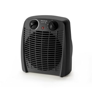 Taurus – Calefactor New Gobi | 2000W | 2 niveles de calor | Función ventilador | Termostato regulable | Protección térmica | Piloto luminoso | Asa de transporte | Negro