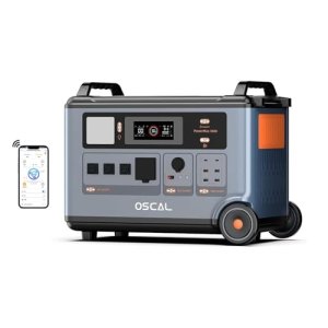 PowerMax 3600SE 3600W (7200W Pico) Estación de Energia Portatil, 3600Wh Generador Solar, Carga Rápida 1h, Batería LiFePO4, UPS, 14 Puertos, Power Station para Camping, Caravana, Hogar