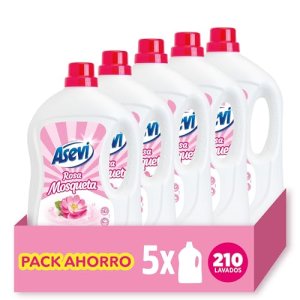 Detergente líquido Asevi Rosa Mosqueta pack 5