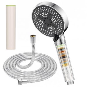 YEAUPE PRO Alcachofa de Ducha Filtro con Manguera de 1,6M