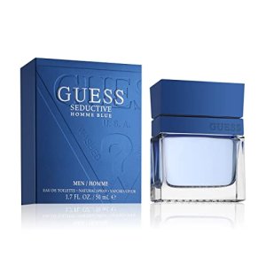 GUESS Seductive Blue, Eau de Toilette, Perfume Oriental Amaderado, 50 ml
