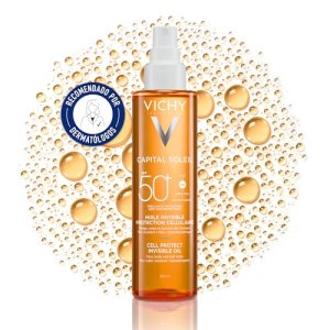 Vichy, Capital Soleil Aceite invisible Cell Protect SPF 50+, 200 ml
