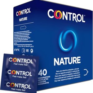 CONTROL Nature Preservativos Clásicos de Látex Natural Transparentes 40 Unidades