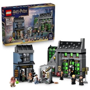 LEGO Harry Potter Tiendas Mágicas del Callejón Knockturn de Juguete – Kit de Maquetas con 8 Minifiguras y Figura de Animal Patronus Coleccionable – Regalo para Niñas y Niños de 8+ Años – 76471
