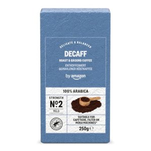 by Amazon Descafeinado Café Molido De Tueste Natural 100% Arábica, 250g