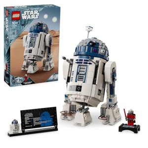 LEGO Star Wars 75379 R2-D2 Figura Articulada de Droide de Juguete con Cabeza Giratoria, Periscopio y Herramientas – Minifgiura de Darth Malek – Regalo para Niños de 10+ Años, Coleccionistas y Fans