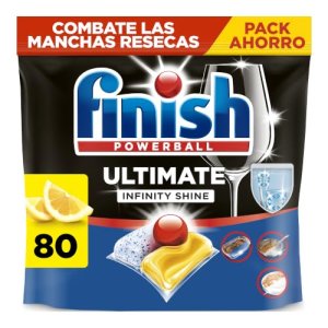 Pastillas lavavajillas Finish Ultimate Infinity Shine Limón
