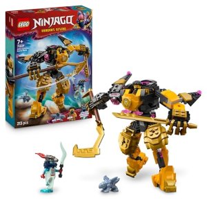 LEGO Ninjago Meca de Batalla Spinjitzu de Arin – Figura Articulada para Cambiar y Combinar – 2 Minifiguras y Dragón de Juguete – Regalo para Niños de 7+ Años Fans de El Renacer de los Dragones 71839