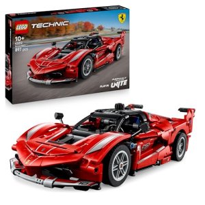 LEGO Technic Ferrari FXX K – Maqueta de Coche de Carreras de Juguete con Motor V12, Diferencial y Pistones Móviles – Regalo para Niños y Niñas de 10+ Años 42212