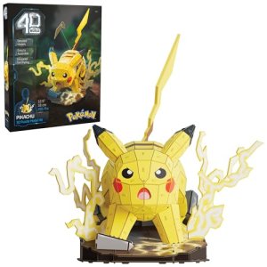 4D Build Puzzle 3D Pokemon Pikachu Maquetas para Construir 201 Piezas