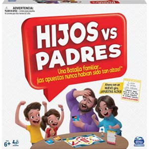 Spin Master Games Hijos contra Padres Juego de Mesa Familiar +6 años