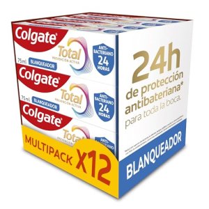 Pasta de dientes Colgate Total Blanqueador Pack 12