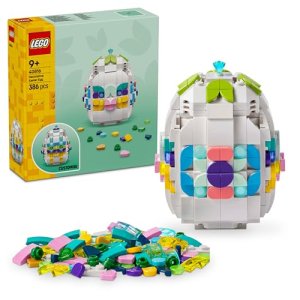 LEGO Huevo de Pascua Decorativo – Decoración para el Hogar con Corazón Dorado y Piedras Preciosas – Manualidades de Pascua para Niños – Regalo para Niñas y Niños de 9+ Años – 40816
