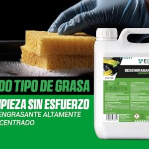 EQM – ECO-109 – Desengrasante Concentrado Enérgico – 5L – Ideal para Cocinas, Motores, Maquinaria, Suelos Industriales, Talleres, etc. – Quitagrasas de Alta Eficacia
