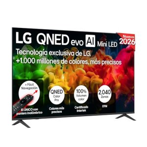 LG 75QNED80B6A – Smart TV QNED EVO AI 75″ 4K Sin Reflejos 94%, 2026