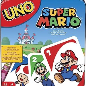 Mattel Games UNO Super Mario Juego de Cartas, 7+, 2-10 Jugadores